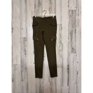 Express Women’s Cargo Leggings XS Olive Green High Rise Stretch Utility Pants